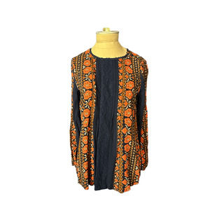 Matilda Jane Navy Floral Tunic Boho Size Small